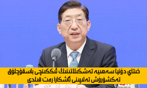 خىتاي دۇنيا سەھىيە تەشكىلاتىنىڭ ئىككىنچى باسقۇچلۇق تەكشۈرۈش تەلىپىنى ئاشكارا رەت قىلدى