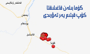 گۇما بىلەن قاغىلىقتا كۆپ قېتىم يەر تەۋرىدى