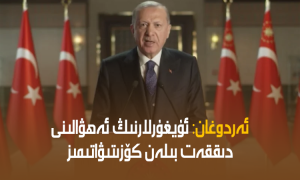 ئەردوغان: ئۇيغۇرلارنىڭ ئەھۋالىنى دىققەت بىلەن كۆزىتىۋاتىمىز