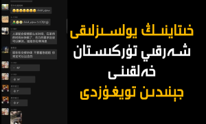 خىتاينىڭ يولسىزلىقى شەرقىي تۈركىستان خەلقىنى جېنىدىن تويغۇزدى