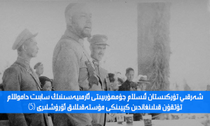 شەرقىي تۈركىستان ئىسلام جۇمھۇرىيىتى ئارمىيەسىنىڭ سابىت داموللام تۇتقۇن قىلىنغاندىن كېيىنكى مۇستەقىللىق ئۇرۇشلىرى (5)