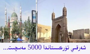 شەرقىي تۈركىستاندا 5000 مەسچىتنىڭ چېقىلغانلىقى ئاشكارىلاندى